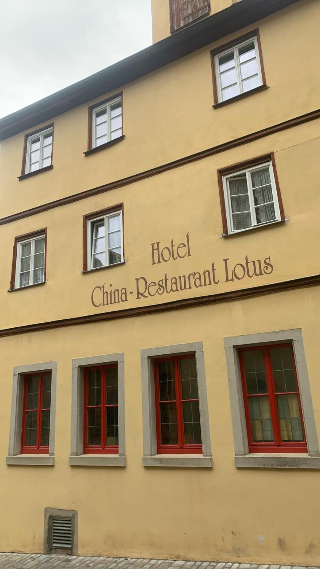 China Restaurant Hotel Lotus Ротенбург-на-Таубері Екстер'єр фото